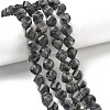 Natural Larvikite Beads Strands G-C267-B24-1