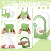6 Sets 3 Colors Paper Flower Packing Baskets CON-TA0001-40-4