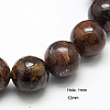 Natural Bronzite Beads Strands G-G212-12mm-42-1