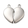 304 Stainless Steel Split Pendants STAS-U031-11P-1