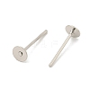 Rack Plating Iron Ear Studs Findings IFIN-M029-06P-NR-3
