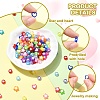 200Pcs 4 Styles Transparent Acrylic Beads OACR-YW0001-97-3
