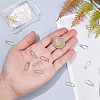 Brass Earring Hooks KK-FH0001-29-3