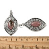 Natural Rhodonite Pendants G-Q158-02J-3