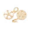 Brass Micro Pave Cubic Zirconia Peg Bails KK-A279-20G-2