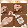 12Pcs Oval with Our Lady of Guadalupe & Goddess Cross Rosary Alloy & ABS Hanging Chian Brooch JEWB-GA0001-48-3
