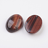 Natural Red Tiger Eye Flat Back Cabochons X-G-G741-30x40mm-13-2