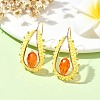 3 Pairs 3 Colors Handmade Seed Dangle Earrings EJEW-MZ00223-4