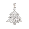 Brass Micro Pave Cubic Zirconia Pendants KK-I385-01P-1