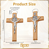 Wood Big Pendants WOOD-WH0063-05A-2
