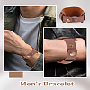 1Pc Punk Style PU Leather Cord Bracelets for Men BJEW-LP0001-19-4