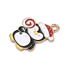 Christmas Alloy Enamel Pendants ENAM-I071-01KCG-04-2