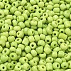 6/0 Opaque Colours Round Glass Seed Beads X-SEED-A010-4mm-44-2