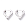304 Stainless Steel Huggie Hoop Earrings EJEW-O099-01P-2