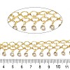 2-Row Brass Textured Oval Link Chains CHC-L053-01G-02-2