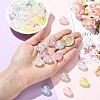 42Pcs 7 Colors Transparent Acrylic Beads MACR-YW0004-68-5