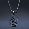 304 Stainless Steel Pendant Necklaces PW-WG17577-01-2