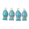 Synthetic Turquoise Pendants PALLOY-JF02655-1