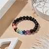 1pc Yoga Chakra Jewelry Stretch Bracelets BJEW-DJ0001-35B-3