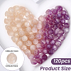 120Pcs Opaque UV Reactive Beads RESI-PA0001-35C-2