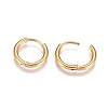 304 Stainless Steel Huggie Hoop Earrings EJEW-G272-02-10mm-G-3