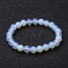Opalite Beaded Stretch Bracelets X-BJEW-F203-01-6
