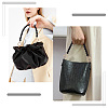 Black Plastic Imitation Pearl Round Beaded Bag Handles FIND-WH0127-22B-3