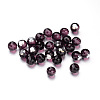 Faceted Round Glass Cabochons X-GGLA-L008B-25-2