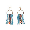 Glass Seed Bead Dangle Earrings FS-WGEE6BC-06-1