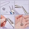 Brass Twister Clasps KK-BBC0023-90S-4