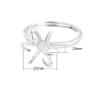 Adjustable 925 Silver Ring Adjustable Ring Findings PW-WG95003-16-1