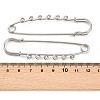 304 Stainless Steel Safety Pins Brooch Findings STAS-K252-05D-P-3
