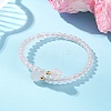 Natural Gemstone Beaded Cuff Bangles BJEW-JB13328-3
