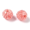 Synthetic Shell Dyed Carved Beads SHEL-H005-24-2