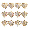 12Pcs 3 Colors Alloy Rhinestone Pendants FIND-TA0010-31-2