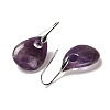 Natural & Synthetic Mixed Stone Teardrop Dangle Earrings EJEW-I315-02P-3