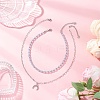 Natural Dyed Malaysia Jade Round Bead 304 Stainless Steel Moon Pendant Double Layer Necklaces for Women NJEW-JN05482-1