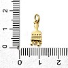 Brass Micro Pave Cubic Zirconia Charms KK-P295-04G-3