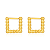 Elegant Stainless Steel Square Hoop Earrings TK6222-2