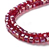 Electroplate Glass Beads Strands LS-EGLA-R030-4x4mm-04-3