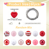 50Pcs Mixed Styles Acrylic Beads Sets SACR-PA0001-22-2