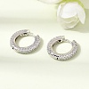 Brass Micro Pave Cubic Zirconia Hoop Earrings KK-CBA8324-24P-04-1