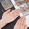 2Pcs Alloy Curb Chains Anklets AJEW-GA0007-85G-3