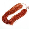 Baking Paint Transparent Glass Beads Strands DGLA-A035-T8mm-A04-2