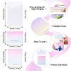 100Pcs Rectangle Gradient Color Paper Hair Clip Display Cards CDIS-TA0001-32-4