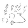 Alloy Cuff Earrings Kits WG0D93E-12-1