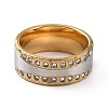 Crystal Rhinestone Flat Finger Ring RJEW-I089-11GP-2