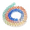 Transparent Painted Glass Beads Strands X1-DGLA-A034-T6mm-A02-5