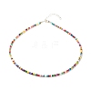 Glass Seed Beaded Necklace X-NJEW-JN03825-01-1