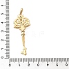 Brass Micro Pave Cubic Zirconia Big Pendants KK-B147-04G-06-3